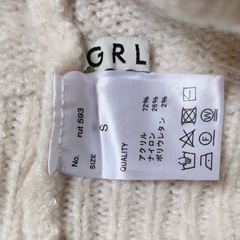 GRL グレイル　フリルニットの画像
