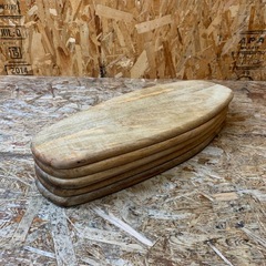 n(7654) カッティングボード 木製 5枚セット Ｗ520Ｄ220Ｈ15 飲食店 カフェ 業務用 おしゃれプレート 店舗用品 サーフボード型の画像