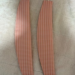 ピンクチェックカーテン 100×200cm 2枚の画像