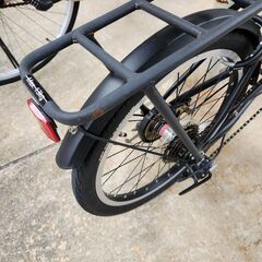 黒　折りたたみ自転車　チェーン付きの画像