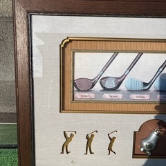 ゴルフ　絵画　の画像