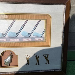 ゴルフ　絵画　の画像