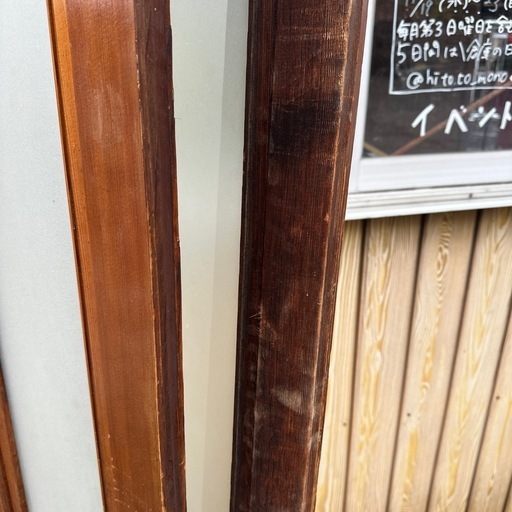古民家で使用されていた玄関戸2枚セット