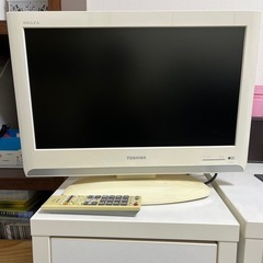TOSHIBA小型TV＆ディスプレイ白の画像
