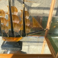 ベッコウ細工　鼈甲　船の画像