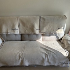 ニトリ3人掛けソファ　リクライニングソファ　3人掛けソファの画像