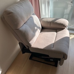 ニトリ3人掛けソファ　リクライニングソファ　3人掛けソファの画像
