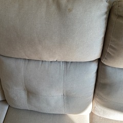 ニトリ3人掛けソファ　リクライニングソファ　3人掛けソファの画像