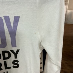 子供服👧トップス長袖ZIDDYジディーニコプチブランド✨ロゴ汚れあり💦白•黒•紫の画像