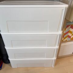 【0円・自取限定】NITORI 押入れケース 5個（H23×4／H30×1）74×39cm｜鷺ノ宮駅、阿佐ヶ谷駅近くの画像