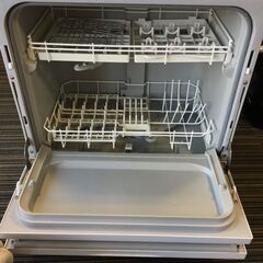 ○【通電確認済】電気食器洗い乾燥機 NP-TA1-W パナソニック 18年製 生活家電 キッチン家電 洗い物 55×34.5×60㎝ 中古品(NF251105)Zi-2322の画像