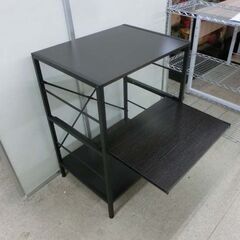 未使用品 レンジ台 キッチンラック ブラウン コゲ茶 幅60cm 60×45×80cm 札幌市 西野店の画像