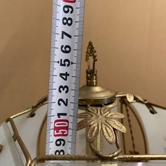 ★アンティーク★卓上ランプ・テーブルランプ・花柄・約高さ57cm×横幅37cm※商品の状態や詳しいサイズ等は現物にてご確認ください。の画像