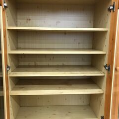 ★ジモティ割引あり★【リユースのサカイ野々市店】A-479　食器棚(3～4枚扉)　120(幅)×45(奥行き)×190(高さ)cm ※クリーニング済みの画像