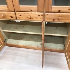 ★ジモティ割引あり★【リユースのサカイ野々市店】A-479　食器棚(3～4枚扉)　120(幅)×45(奥行き)×190(高さ)cm ※クリーニング済みの画像