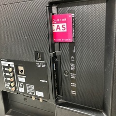 石2511-094 Panasonic 液晶テレビ49インチ TH-49FX500 2018年製 地上波のみ視聴確認済み リモコン付き 中古の画像