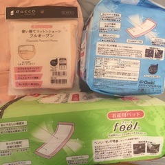 産褥パンツ コットンショーツ LサイズMサイズ お産用パッド Osaki dacco フルオープン 未使用新品の画像