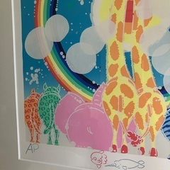 おかもとみわこ　シルクスクリーンの画像