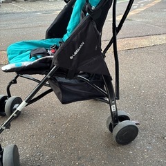 リーマン 2WAYエアフリーバギー　ベビーカーB型　グリーンの画像