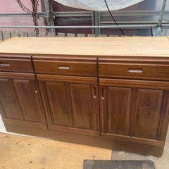 食器棚　木製キッチン収納キャビネットの画像