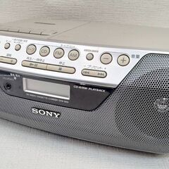 【B387】SONY/ソニー/CD RADIO CASSETTE-CORDER/ラジオカセットレコーダー/CFD-S05/動作確認済み/電源コード付き/中古品/現状品の画像