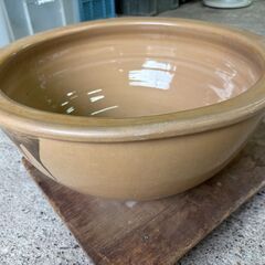 大型陶器鉢 幅約50cm 美品（甕・水鉢・プランター・インテリア）の画像
