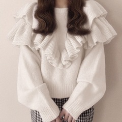 GRL グレイル　フリルニットの画像