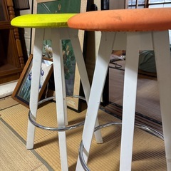 腰の高さの椅子　　3個セットの画像