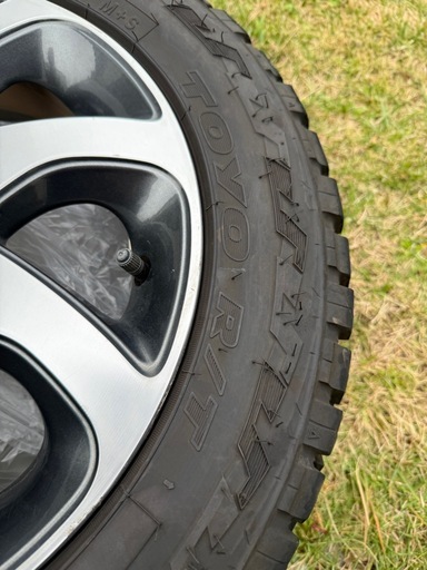 値下げです✨週末まで掲載予定。4本セット 155/65R14 75Q トーヨー オープンカントリー R/T ラギッドテレーン　ホイール