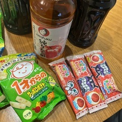 食品　しょうゆ　リンゴ酢　お菓子の画像