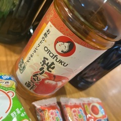 食品　しょうゆ　リンゴ酢　お菓子の画像
