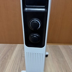 オイルヒーター ホワイト 温度調節ダイヤル付きの画像