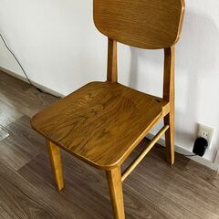 【美品】ナチュラル オーク材 ダイニングチェアの画像