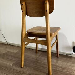 【美品】ナチュラル オーク材 ダイニングチェアの画像