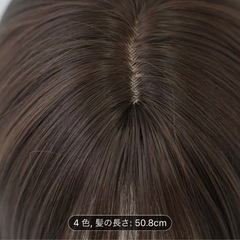 【新品】セミロングブラウンウィッグ 50.8cmの画像