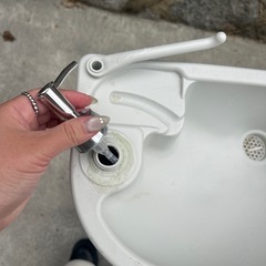 洗面台 ポータブル 洗面 台 持ち運び 屋外 簡易 移動 キャスター 手洗い 手洗器の画像