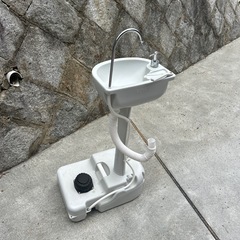 洗面台 ポータブル 洗面 台 持ち運び 屋外 簡易 移動 キャスター 手洗い 手洗器の画像