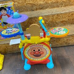 ジ460/ ジョイパレット アンパンマン ノリノリライブ BIG電子ドラム&キーボード 子供玩具 知育 の画像