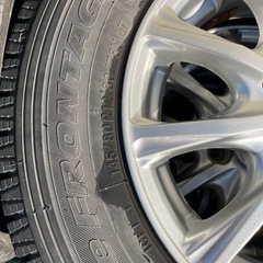 軽トラ　軽バン冬タイヤホイール付き4本の画像
