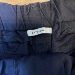 BAYFLOW ベイフロー ワイドパンツ  Lサイズ ネイビー　の画像