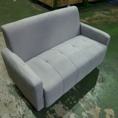 F　未使用/新品　アウトレット　 ソファー 2人掛け ファブリック コンパクト おしゃれ ソファ アッシュグレーの画像