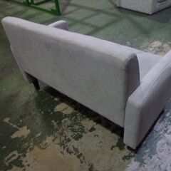 F　未使用/新品　アウトレット　 ソファー 2人掛け ファブリック コンパクト おしゃれ ソファ アッシュグレーの画像