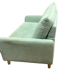 ニトリ ミントグリーン 2人がけソファの画像