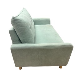 ニトリ ミントグリーン 2人がけソファの画像