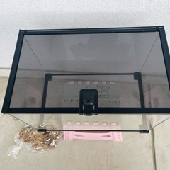 ガラスRuexue 大型 透明 ペットケージ(50x30x35)cmの画像