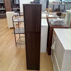 ★リユースのサカイつくば店★TK7163  食器棚 ブラウン H135×D29×W60 クリーニング済みの画像