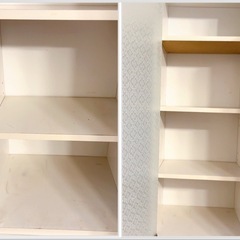 無料！食器棚　収納棚　ホワイト　セパレートタイプ　隙間にもの画像