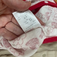 60〜80 ベビーロンパース肌着　半袖の画像