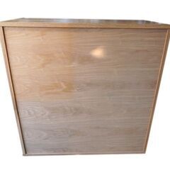 新札幌 / 無印良品 無垢材チェスト 3段ワイド オーク材 天然木 衣類収納 タンス 引き出し収納 / No.3694の画像