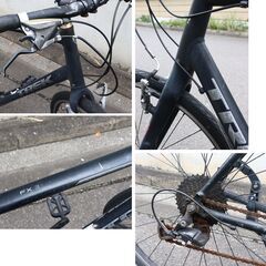 【11/8受渡予定】≪U1322ジ≫ TREK/トレック クロスバイク FX3 SHIMANO 3×9速 黒/ブラック系 自転車 通勤/通学 サイクリング 動作未確認/ジャンク/現状品の画像